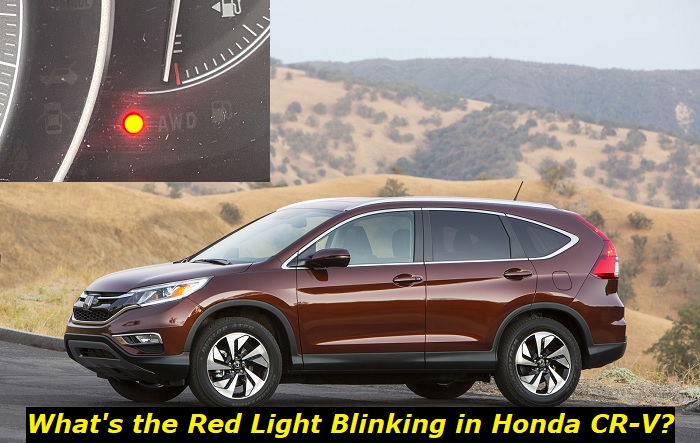 red light blinking honda cr-v